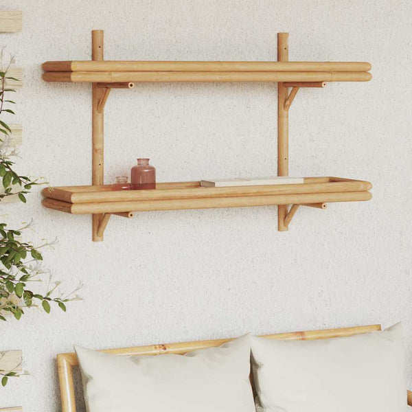 Prateleira de Parede Castanho 100 x 26 x 60 cm Bambu