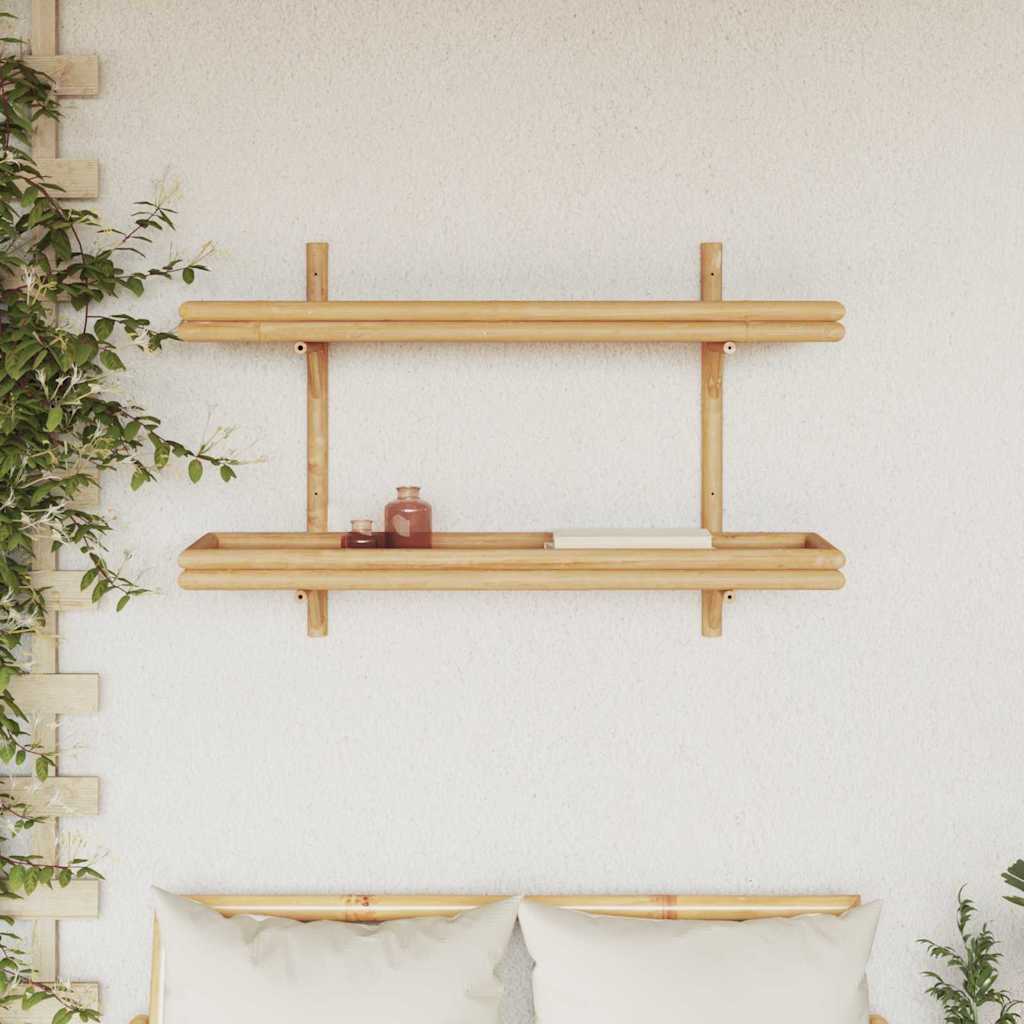 Prateleira de Parede Castanho 100 x 26 x 60 cm Bambu