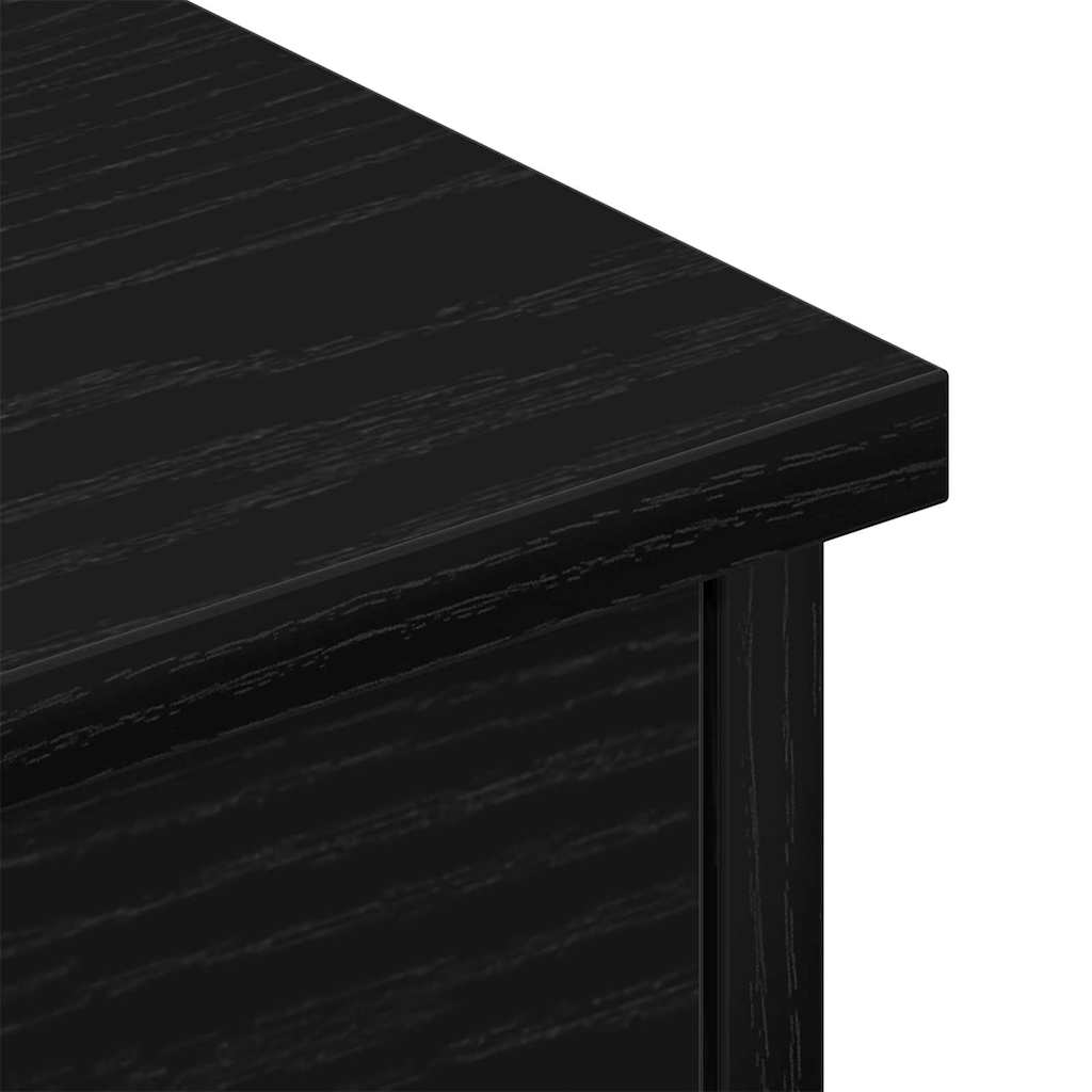 Armário de Parede com gaveta Carvalho preto 60 x 26 x 18,5 cm