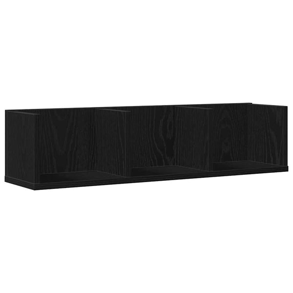 Prateleira de Parede Carvalho preto 75 x 18 x 18 cm