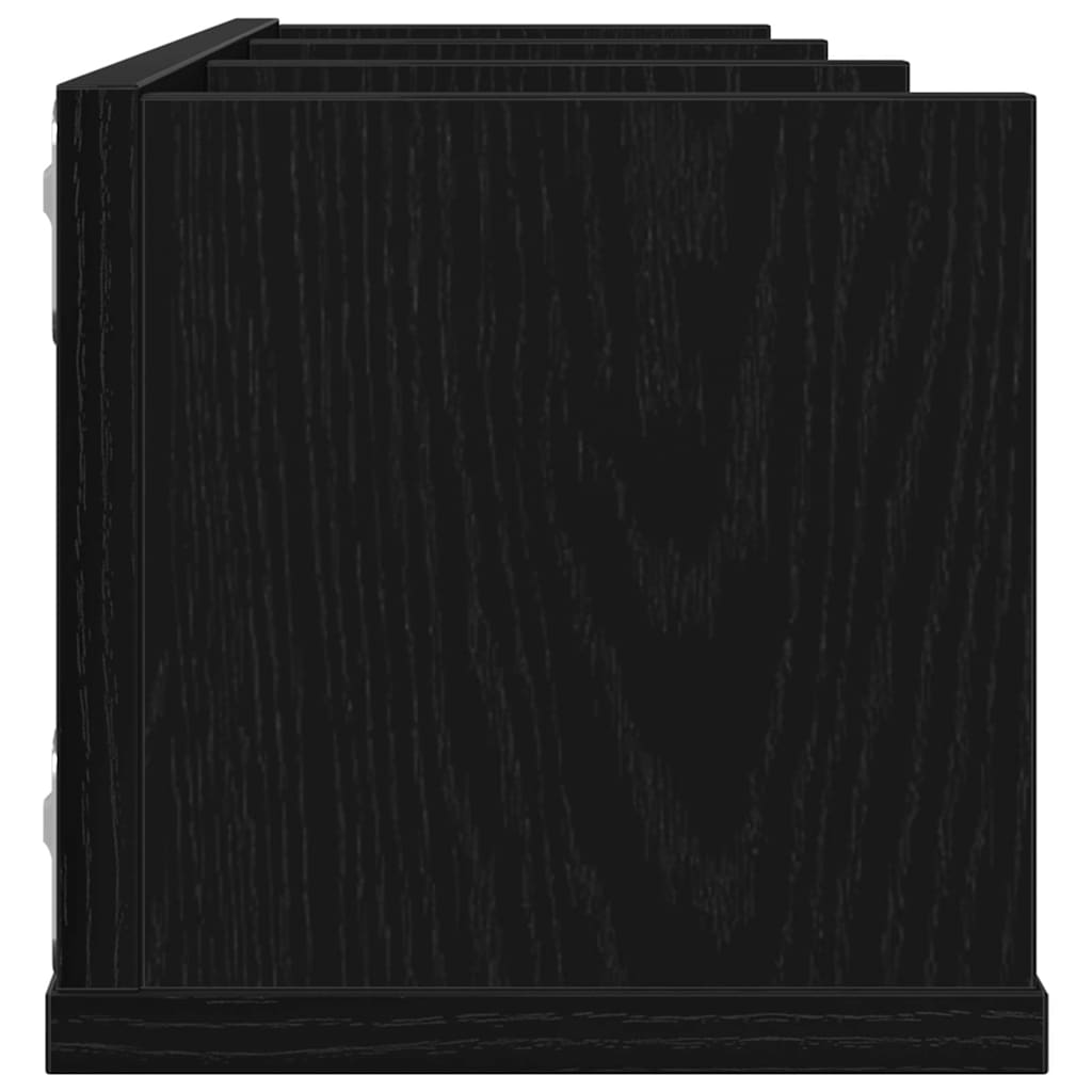 Prateleira de Parede Carvalho preto 75 x 18 x 18 cm
