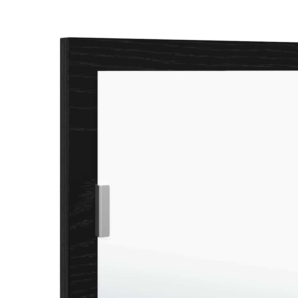 Espelho de banheiro LED Carvalho preto 100 x 8.5 x 37 cm
