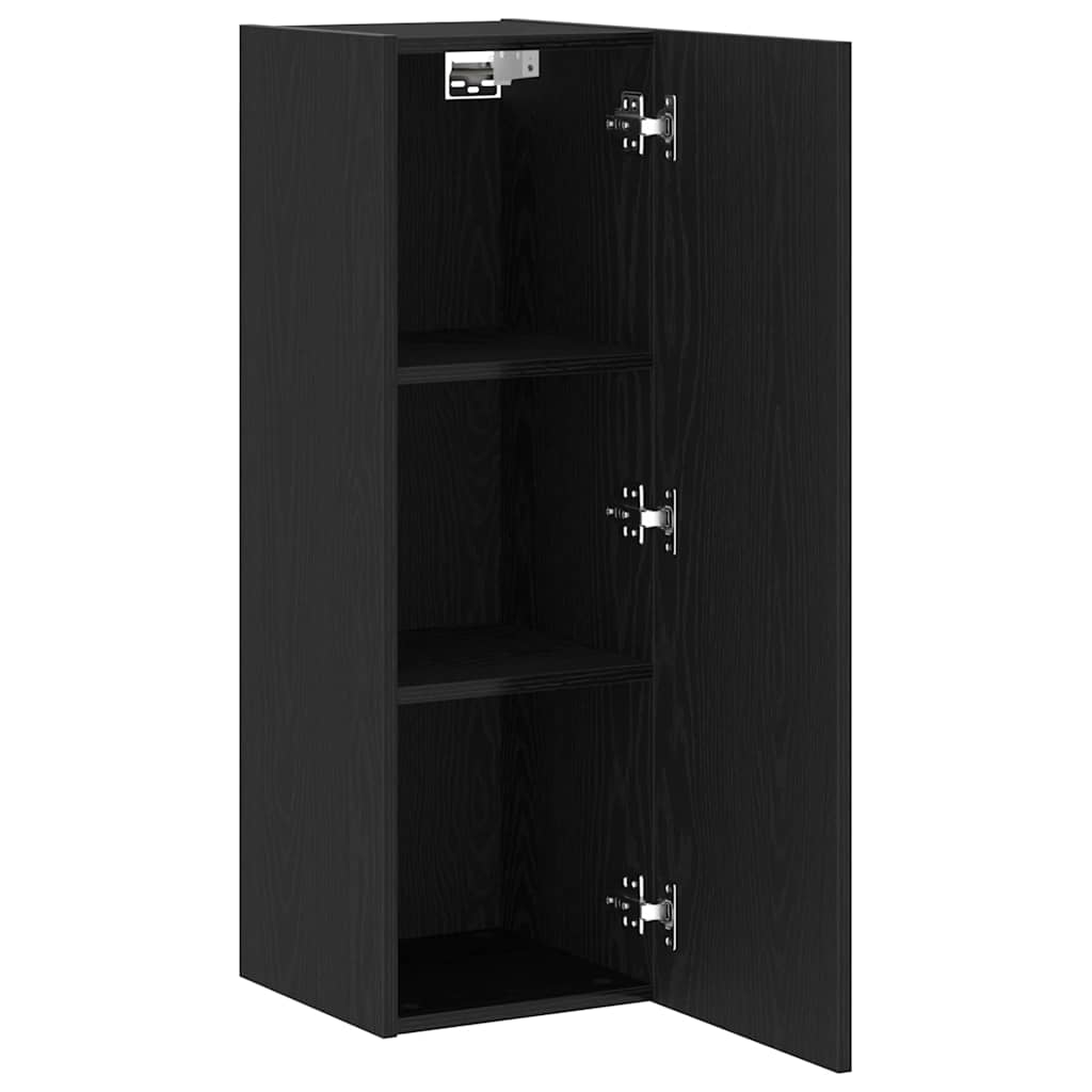 Armário para TV de Parede 2 pcs Carvalho preto