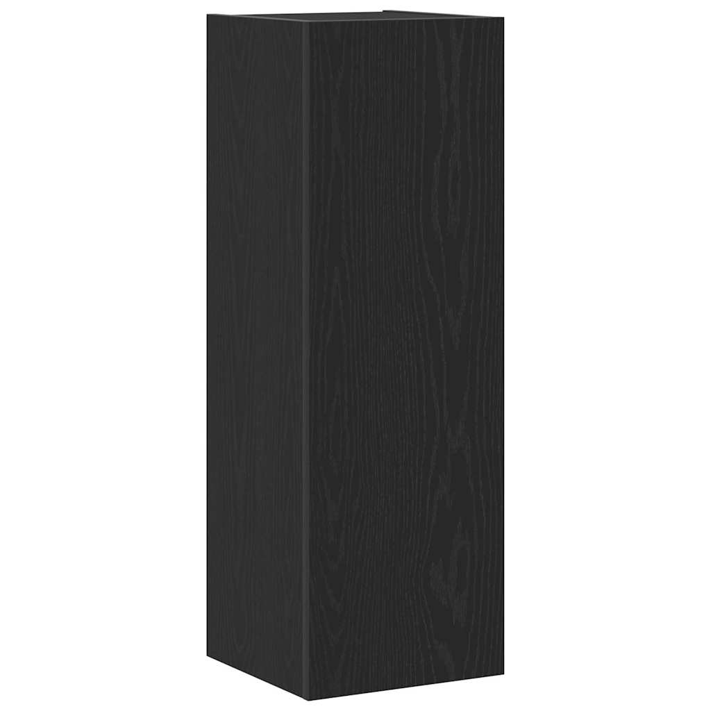 Armário para TV de Parede 2 pcs Carvalho preto
