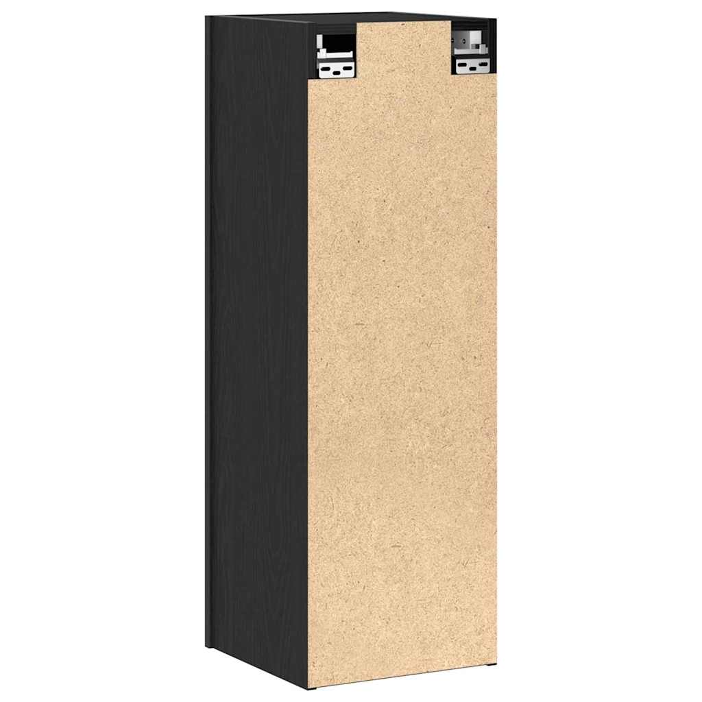 Armário para TV de Parede 2 pcs Carvalho preto