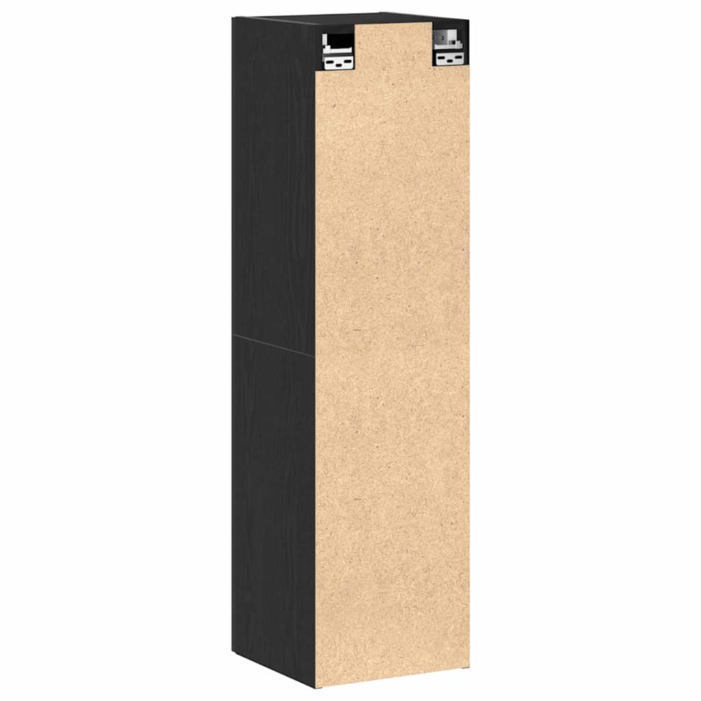 Armário para TV de Parede Carvalho preto 30.5 x 30 x 110 cm