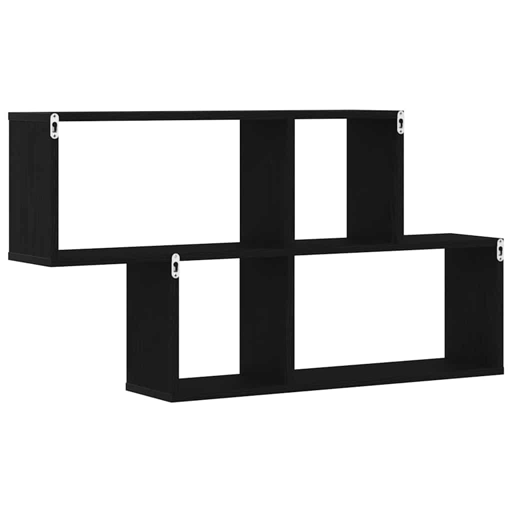 Prateleira de Parede Carvalho preto 76 x 15 x 53 cm