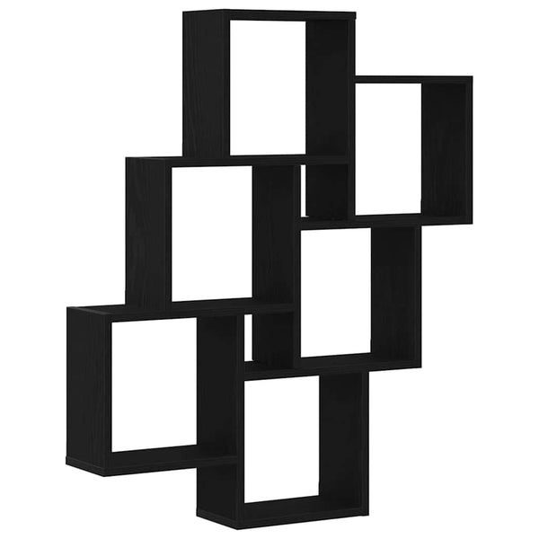 Prateleira de Parede Carvalho preto 78 x 15 x 92 cm