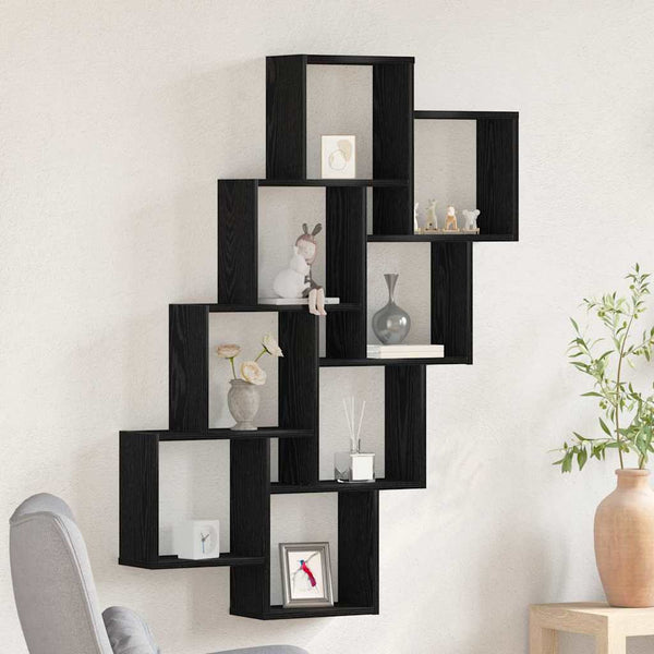 Prateleira de Parede Carvalho preto 90 x 15 x 119.5 cm