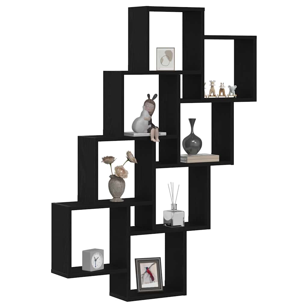 Prateleira de Parede Carvalho preto 90 x 15 x 119.5 cm