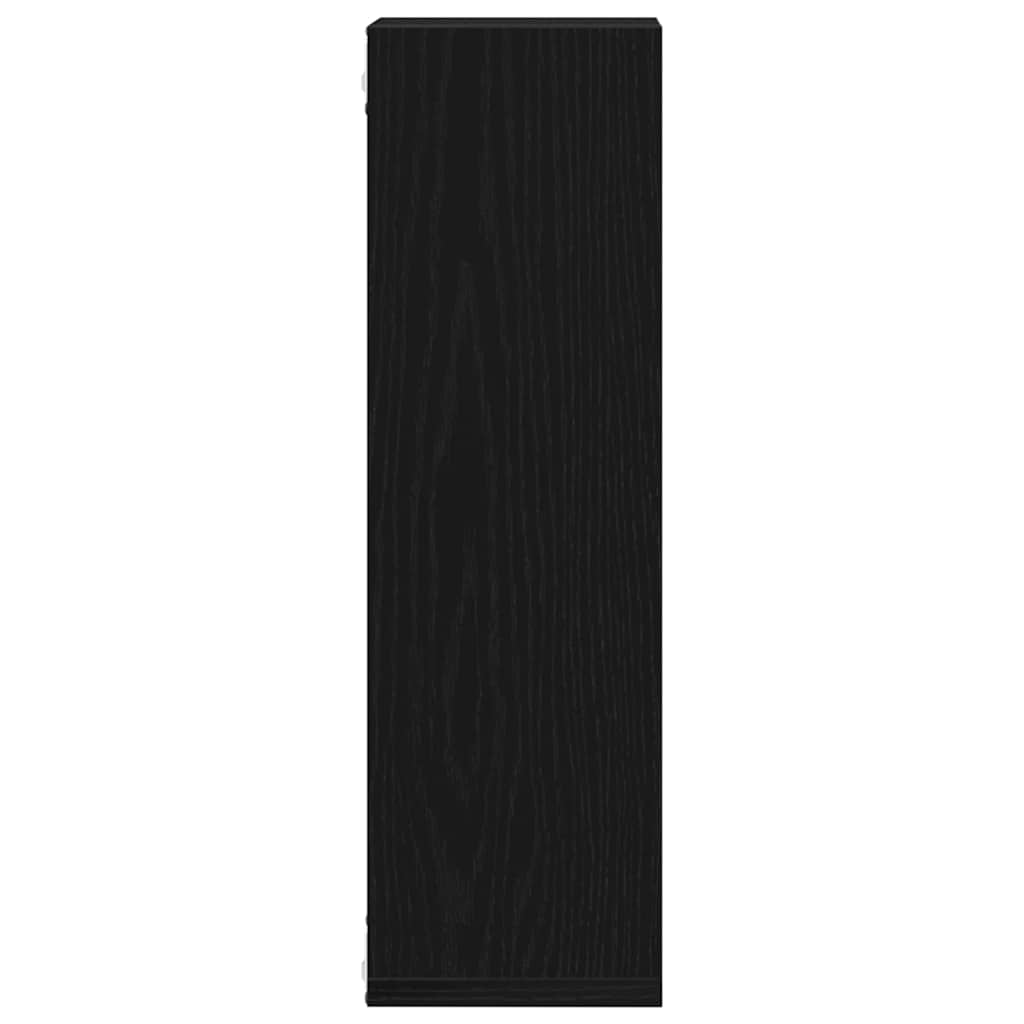 Prateleiras de Parede 2 pcs Carvalho preto 50 x 15 x 85 cm