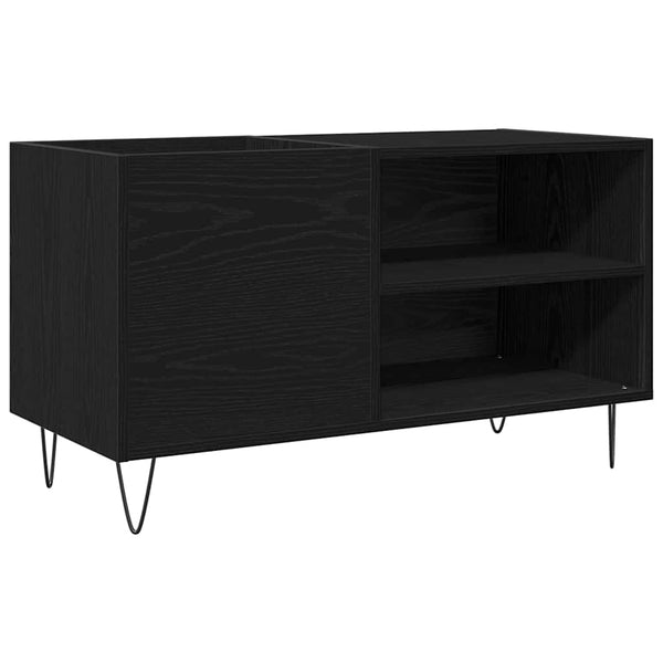 Armário para discos de vinil Carvalho preto 85 x 38 x 48 cm