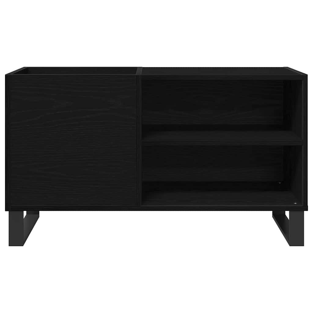 Armário para discos de vinil Carvalho preto 85 x 38 x 48 cm