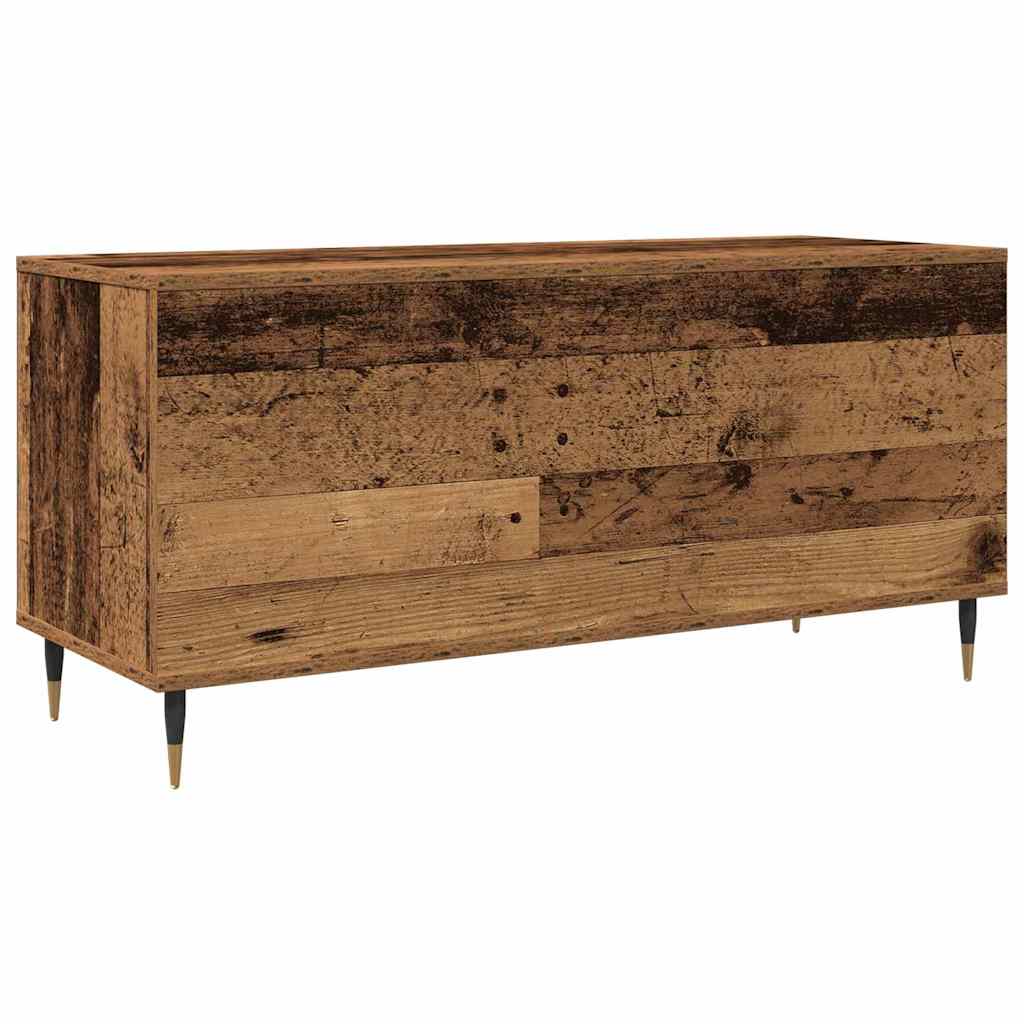 Armário para discos de vinil Madeira antiga 100 x 38 x 48 cm