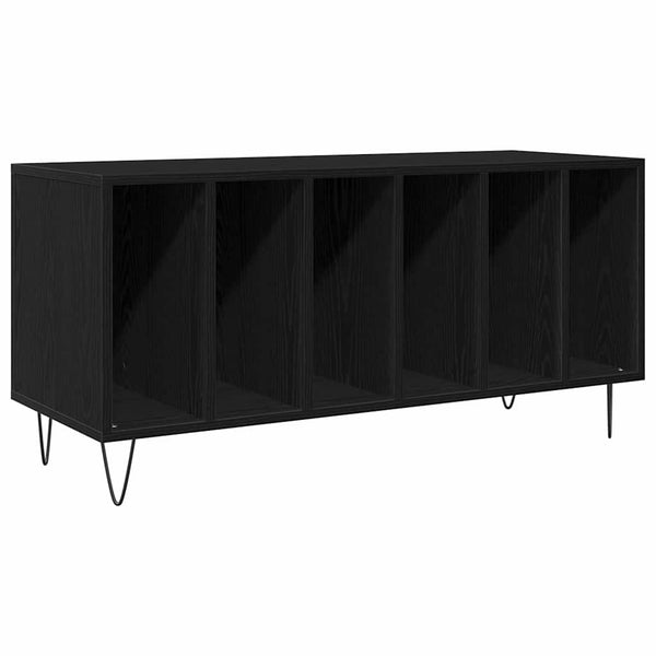 Armário para discos de vinil Carvalho preto 100 x 38 x 48 cm
