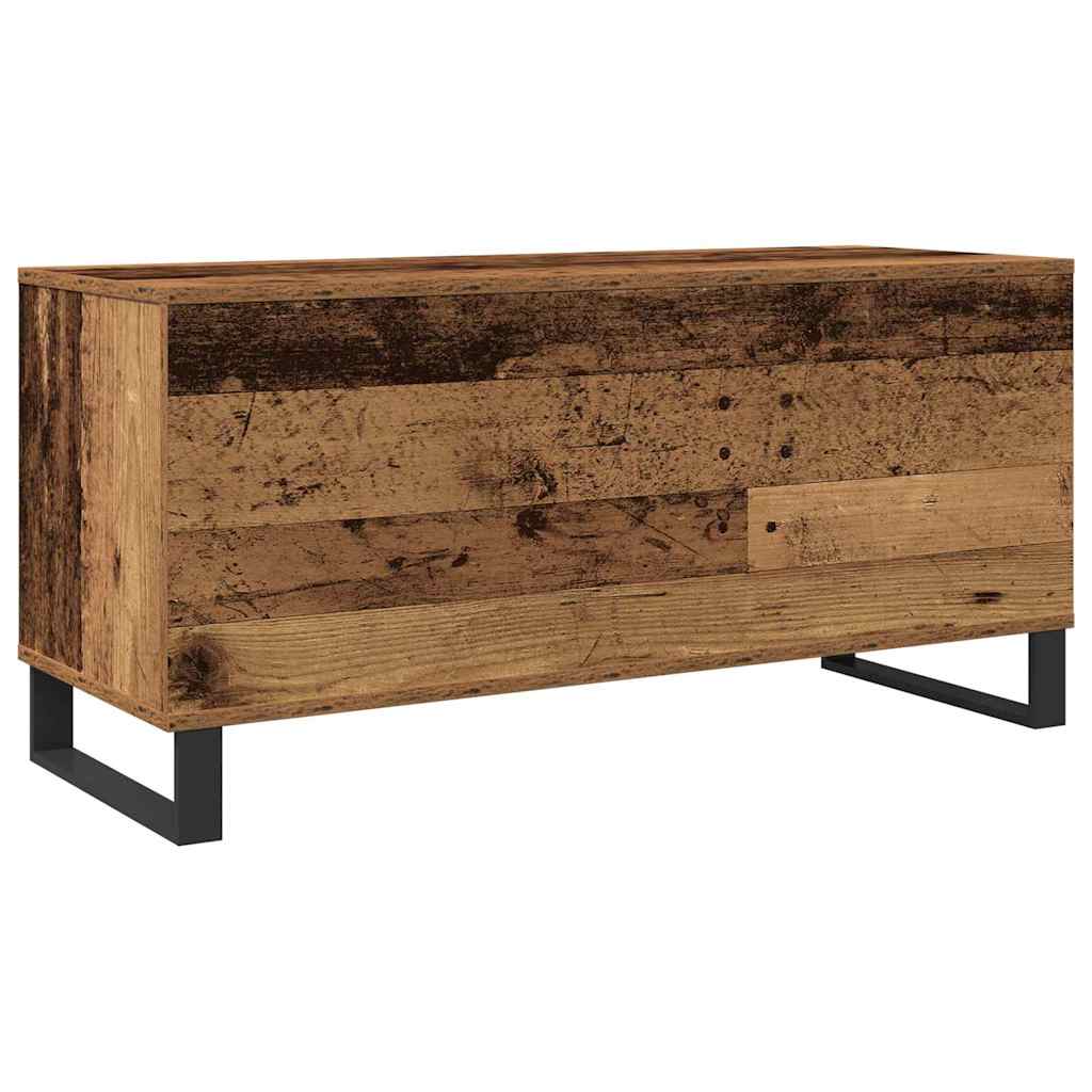Armário para discos de vinil Madeira antiga 100 x 38 x 48 cm