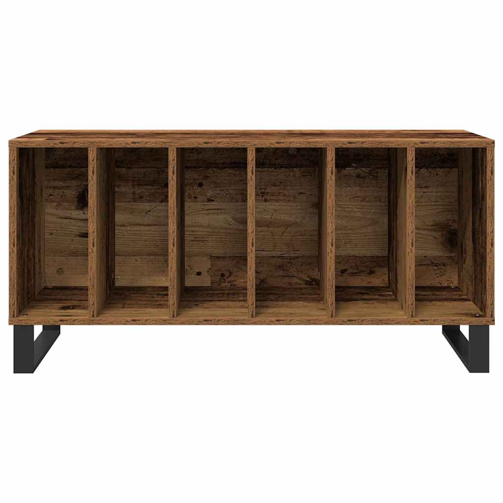 Armário para discos de vinil Madeira antiga 100 x 38 x 48 cm