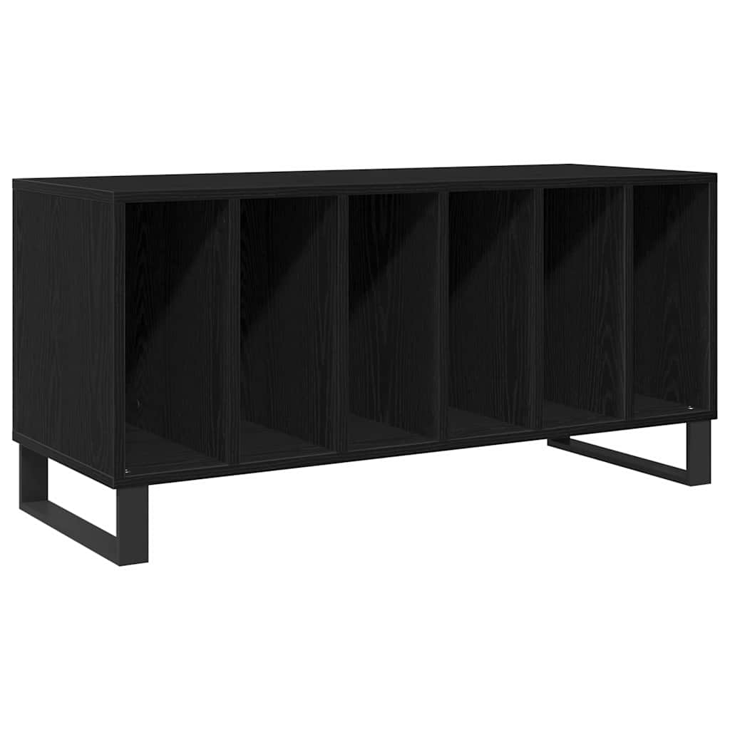 Armário para discos de vinil Carvalho preto 100 x 38 x 48 cm