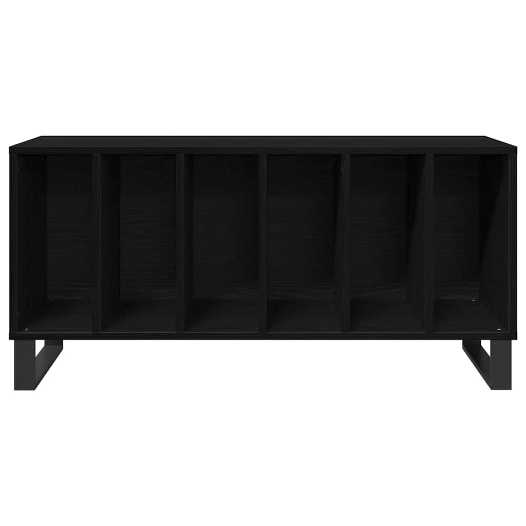 Armário para discos de vinil Carvalho preto 100 x 38 x 48 cm