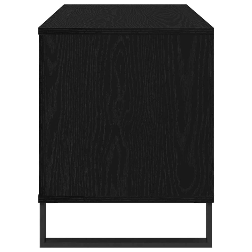Armário para discos de vinil Carvalho preto 100 x 38 x 48 cm