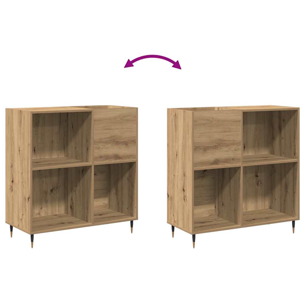 Armário para discos de vinil Madeira antiga 85 x 38 x 89 cm