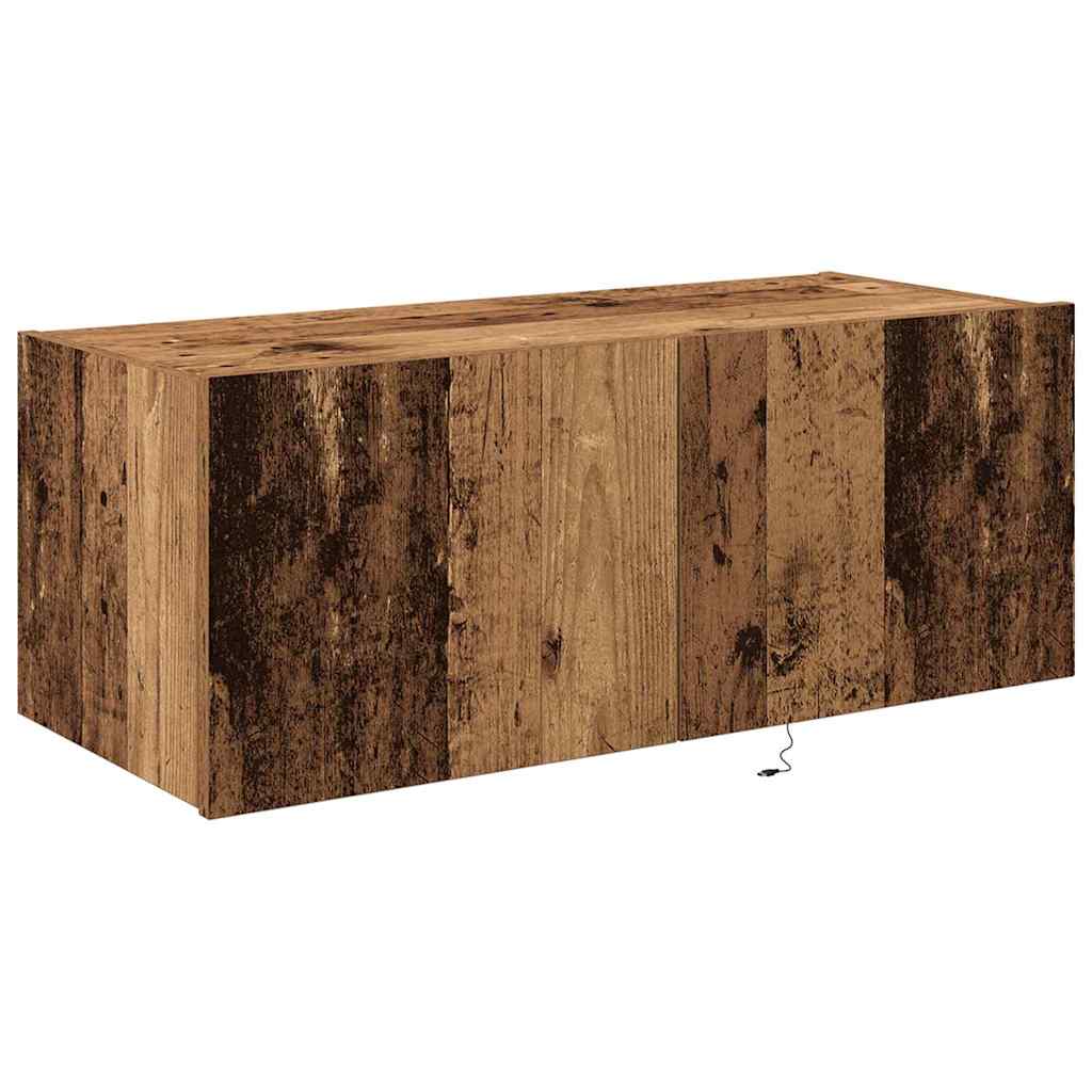 Armário de TV de Parede Madeira antiga 80 x 35 x 31 cm