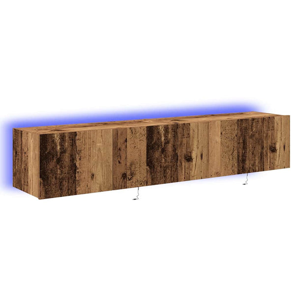 Armário de TV de Parede Madeira antiga 80 x 35 x 31 cm