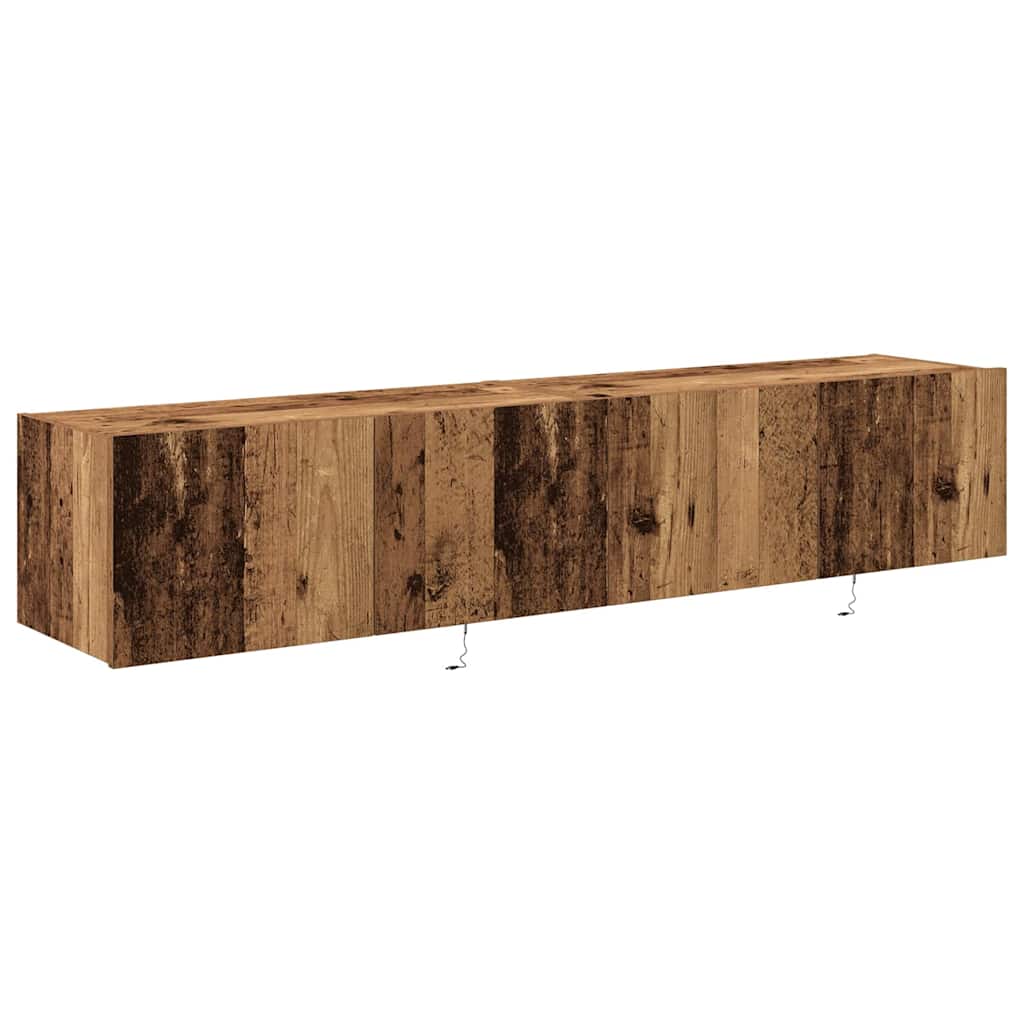 Armário de TV de Parede Madeira antiga 80 x 35 x 31 cm