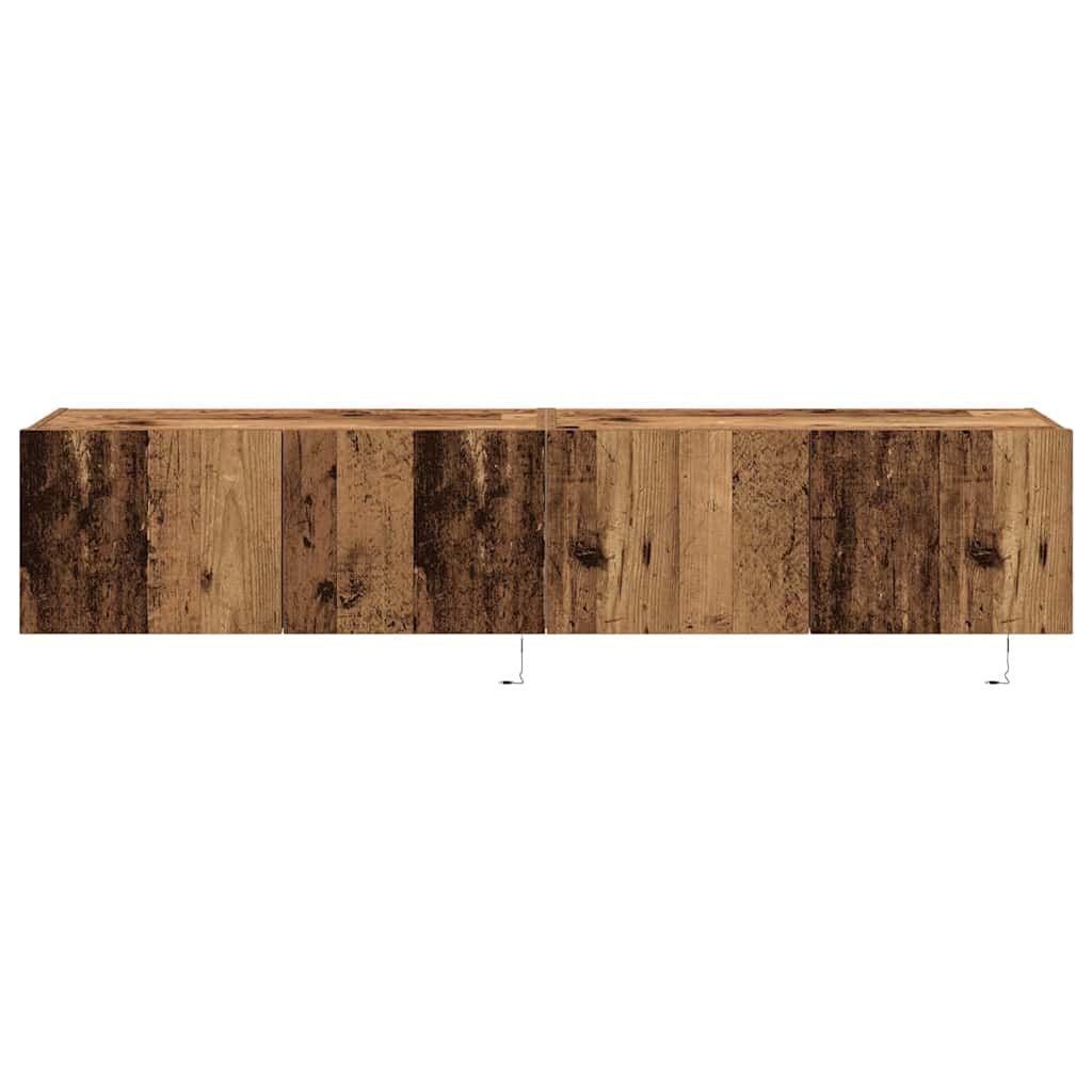 Armário de TV de Parede Madeira antiga 80 x 35 x 31 cm