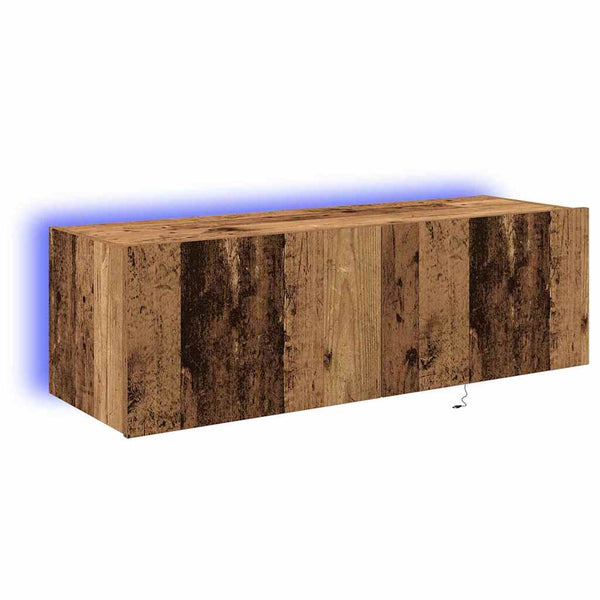 Armário de TV de Parede Madeira antiga 100 x 35 x 31 cm