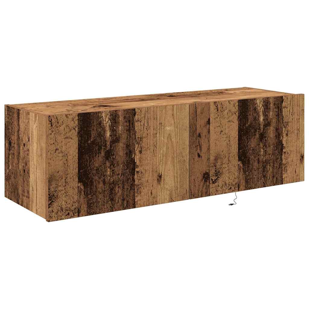 Armário de TV de Parede Madeira antiga 100 x 35 x 31 cm