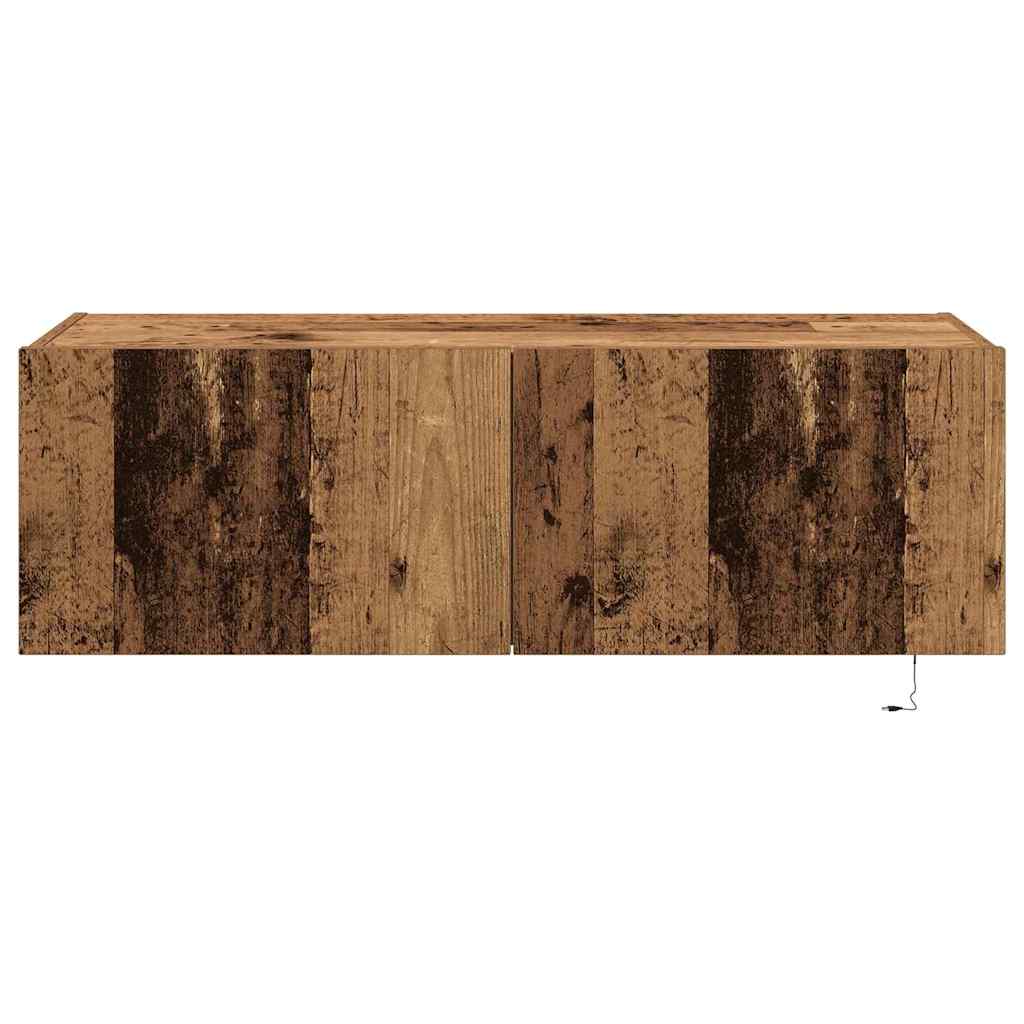 Armário de TV de Parede Madeira antiga 100 x 35 x 31 cm