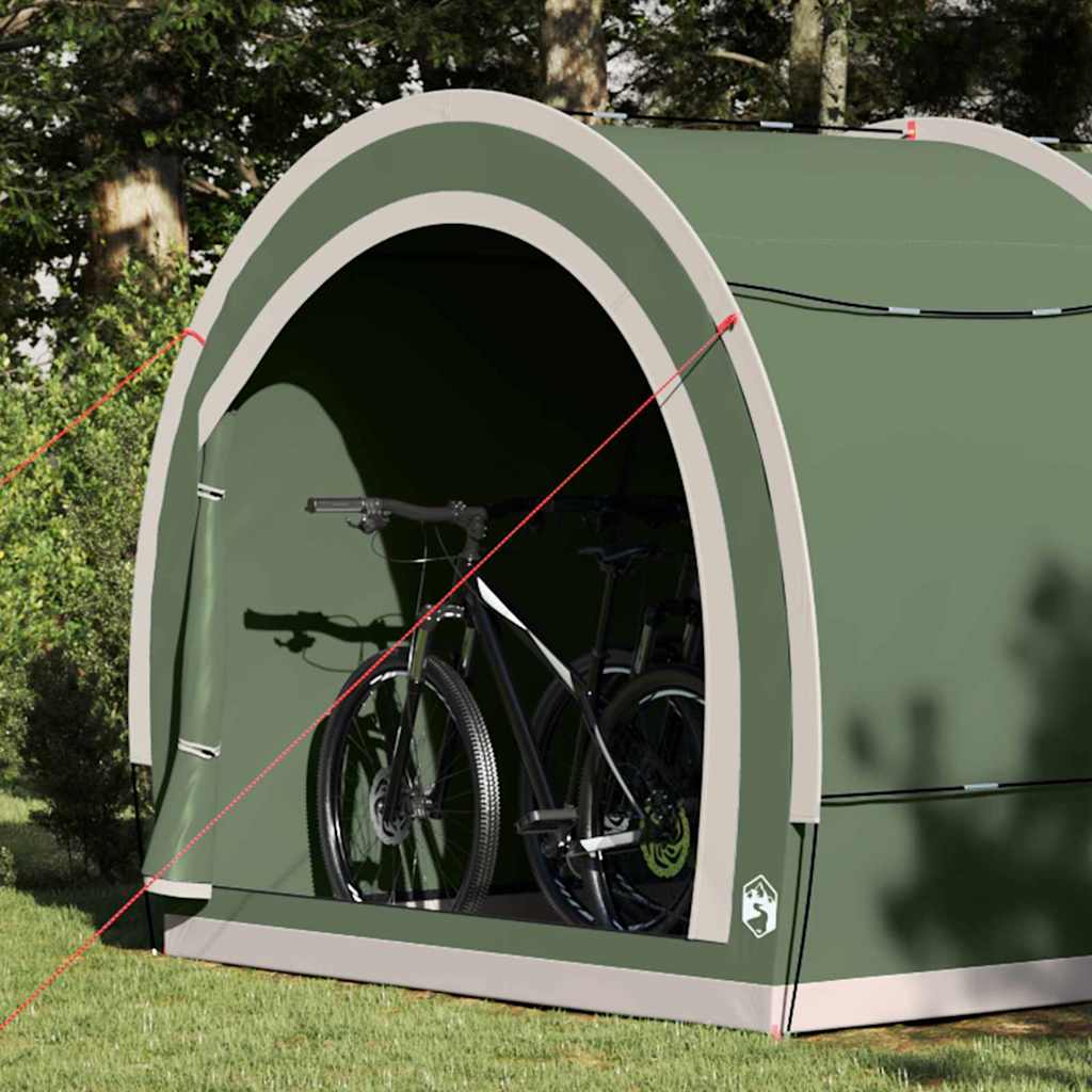 Tenda para arrumação de bicicletas Verde 256 x 222 x 182 cm