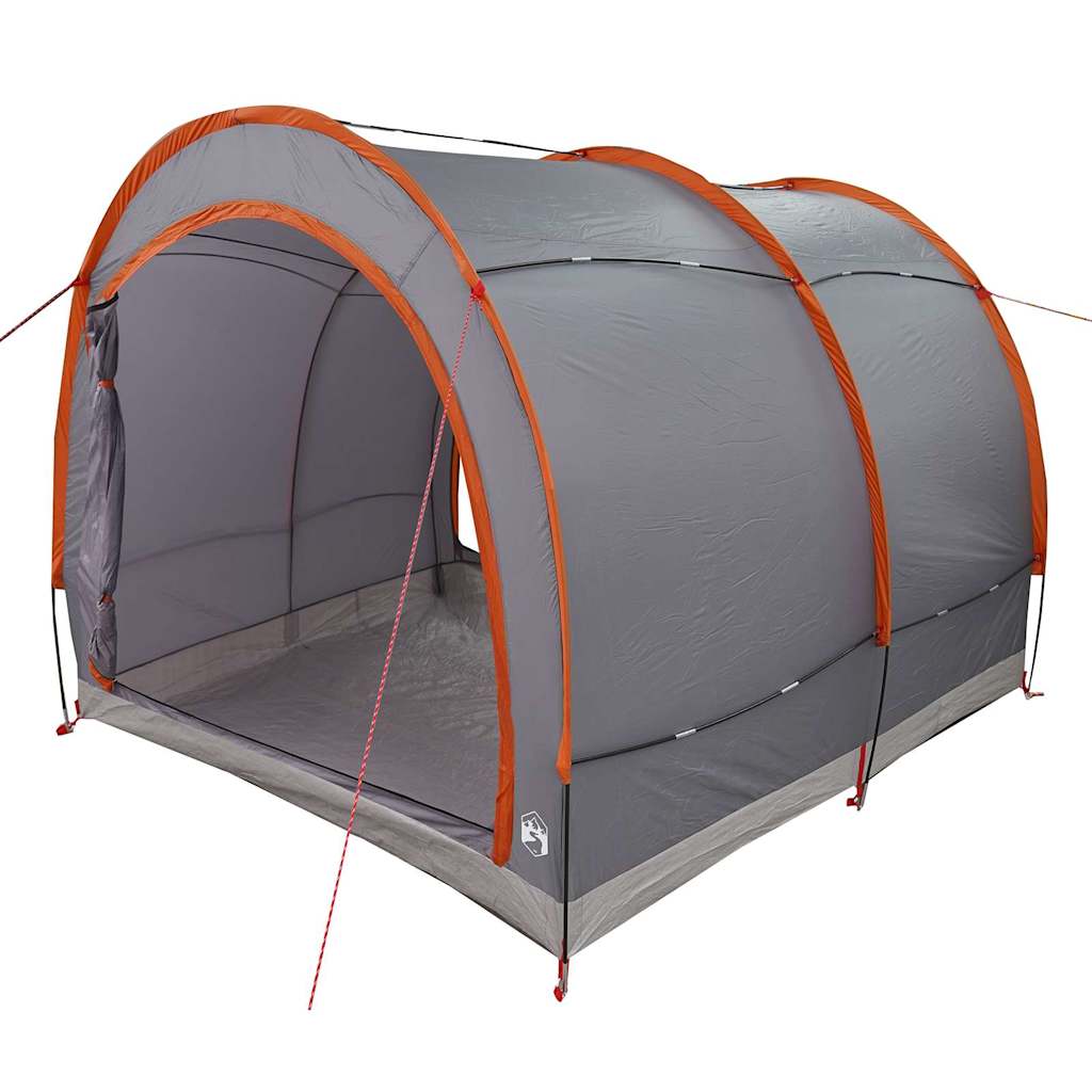 Tenda para arrumação de bicicletas com telhado Cinza e Laranja