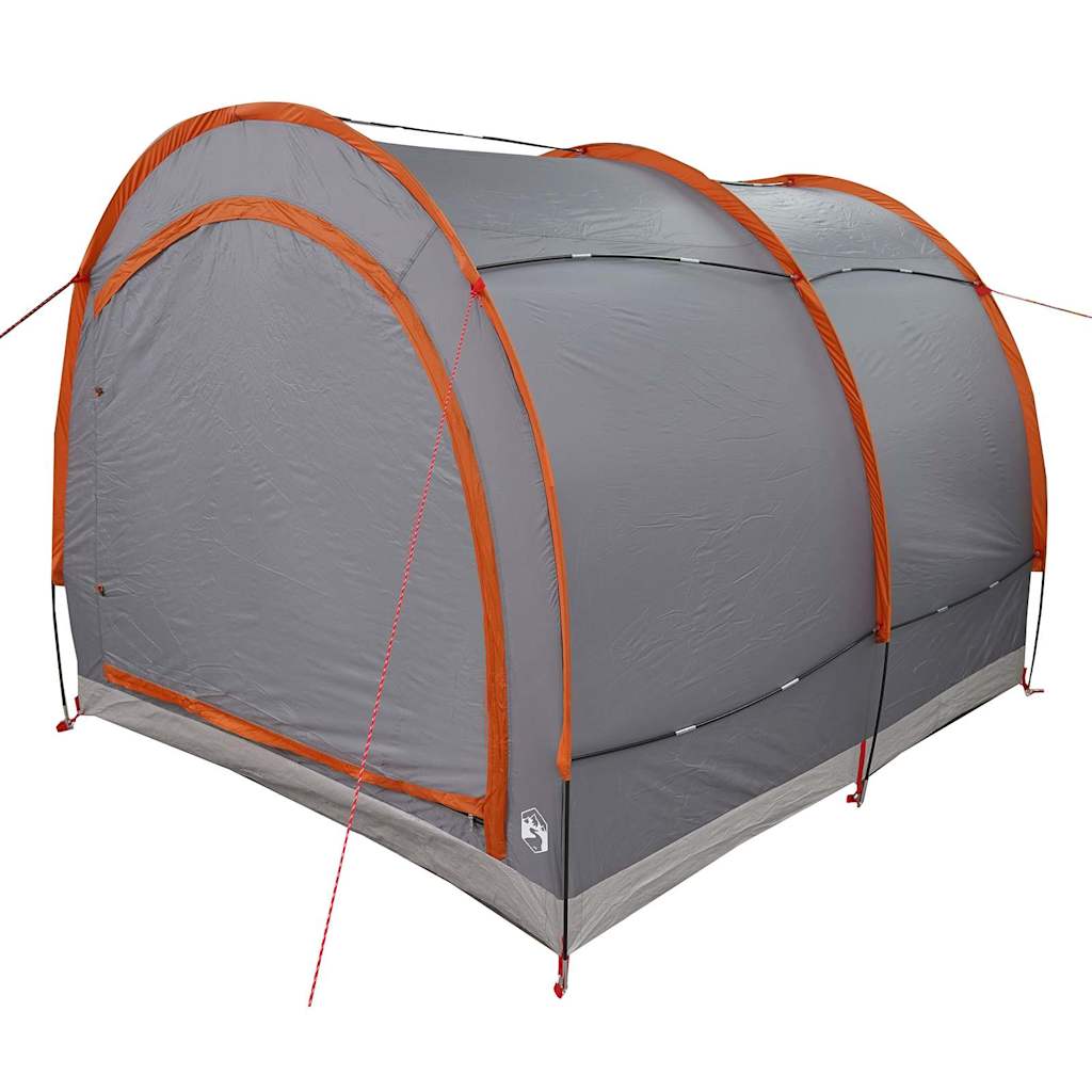 Tenda para arrumação de bicicletas com telhado Cinza e Laranja