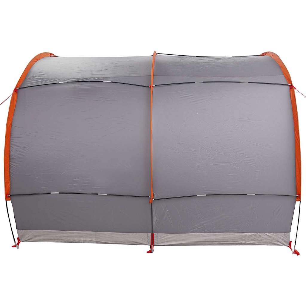 Tenda para arrumação de bicicletas com telhado Cinza e Laranja
