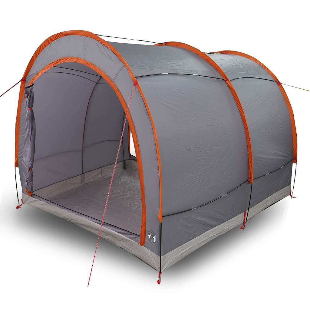 Tenda para arrumação de bicicletas com telhado Cinza e Laranja