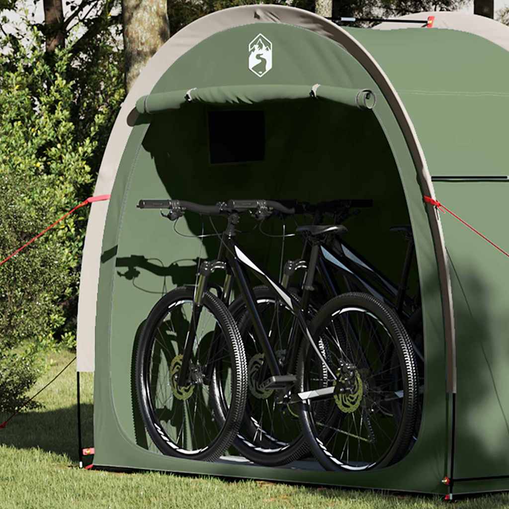Tenda para arrumação de bicicletas Verde 210 x 90 x 174 cm