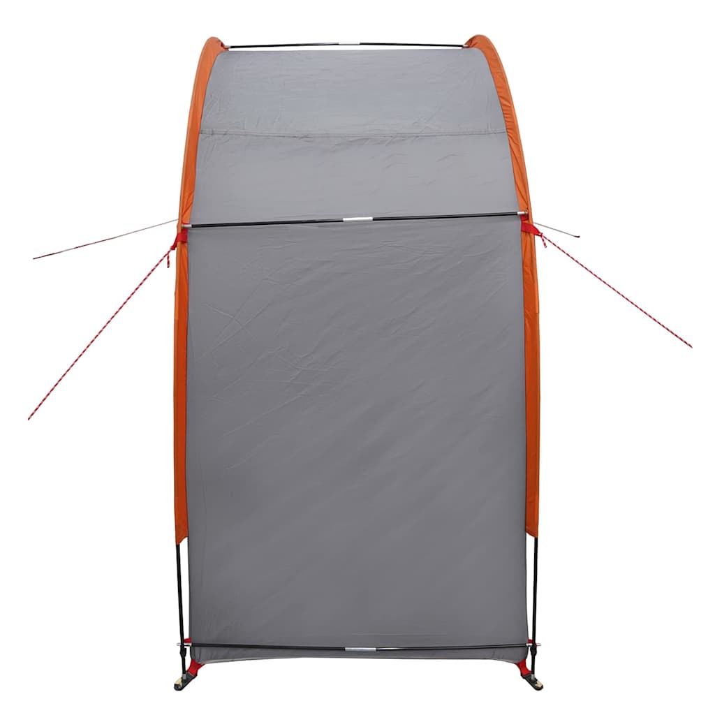 Tenda para arrumação de bicicletas com telhado Cinza e Laranja