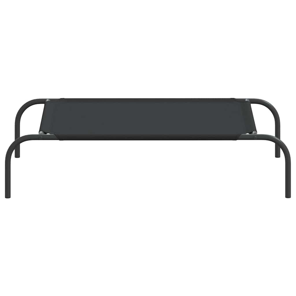 Cama para cães elevada 90x50x20cm tecido oxford e aço preto