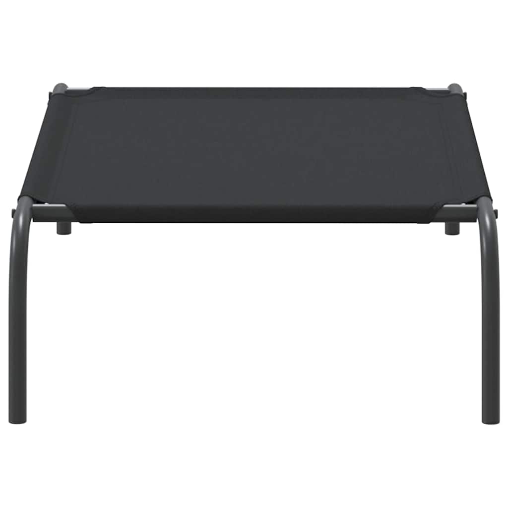 Cama para cães elevada 90x50x20cm tecido oxford e aço preto