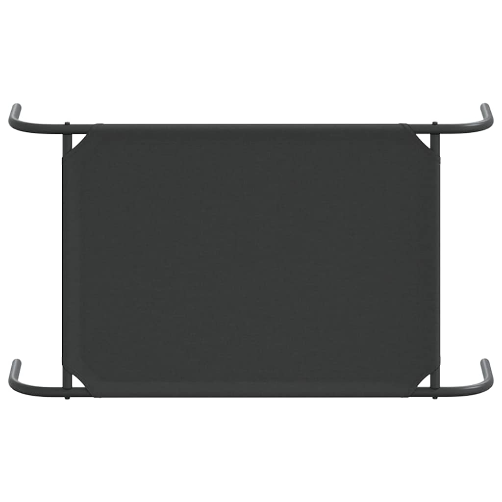 Cama para cães elevada 90x50x20cm tecido oxford e aço preto