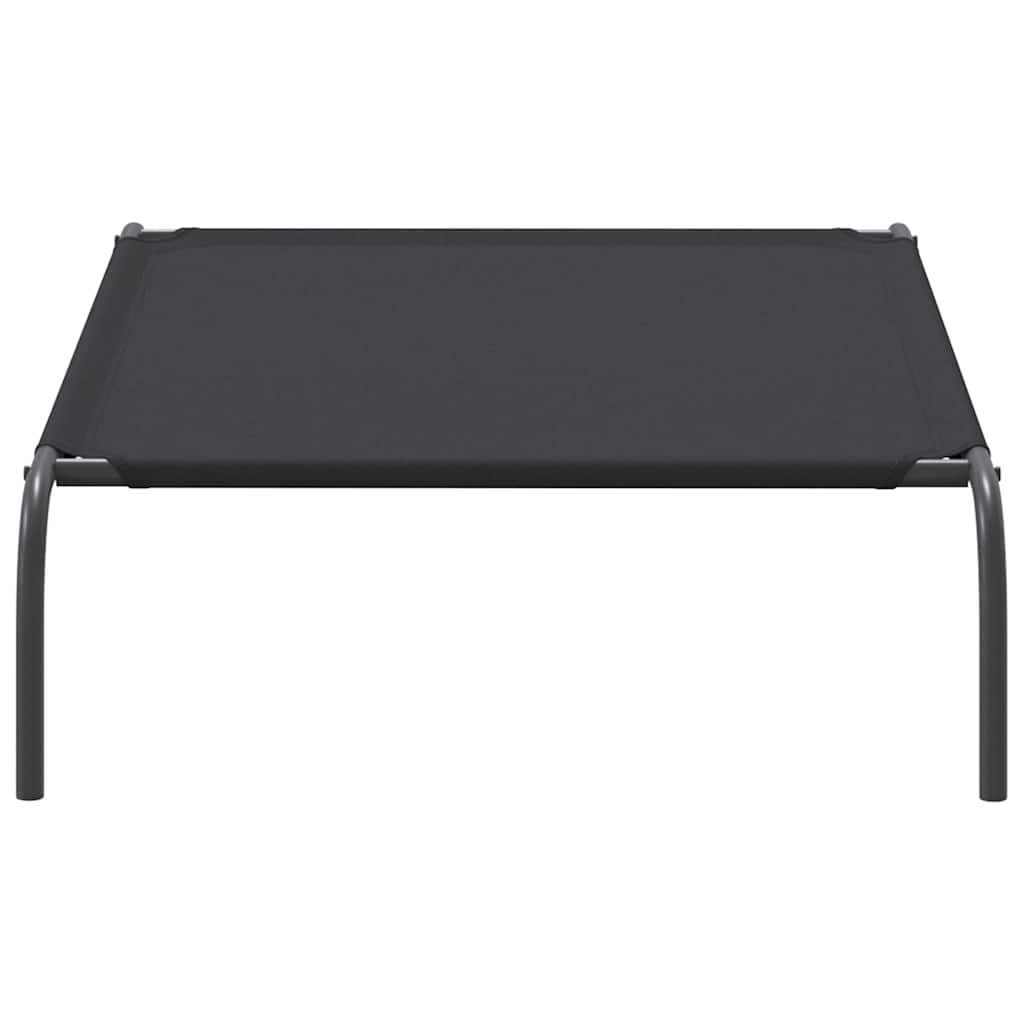 Cama para cães elevada 110x65x20 cm tecido oxford e aço preto