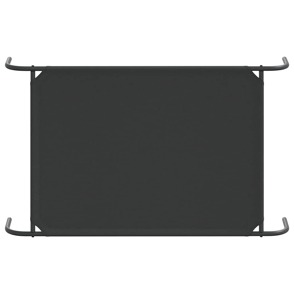 Cama para cães elevada 110x65x20 cm tecido oxford e aço preto
