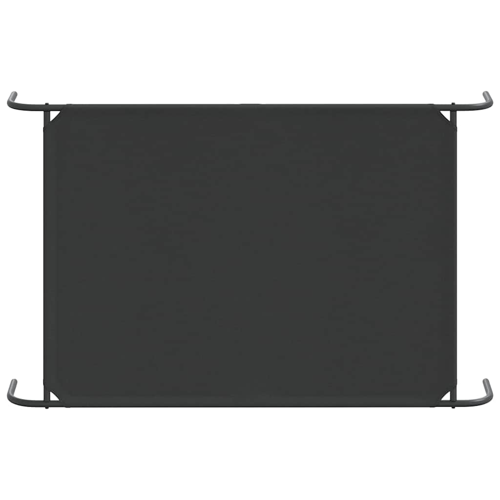 Cama para cães elevada 130x80x20cm tecido oxford e aço preto