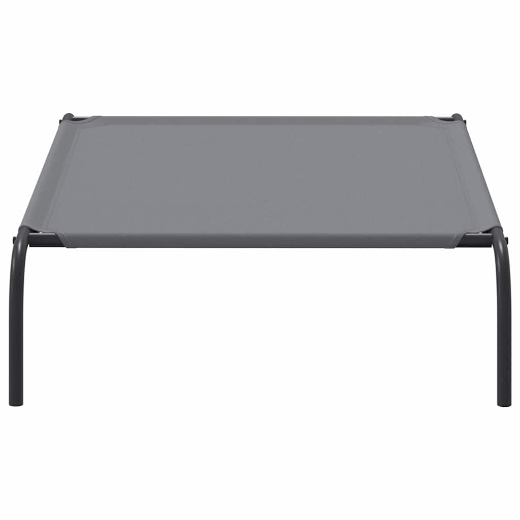 Cama para cães elevada 110x65x20cm tecido oxford e aço cinzento