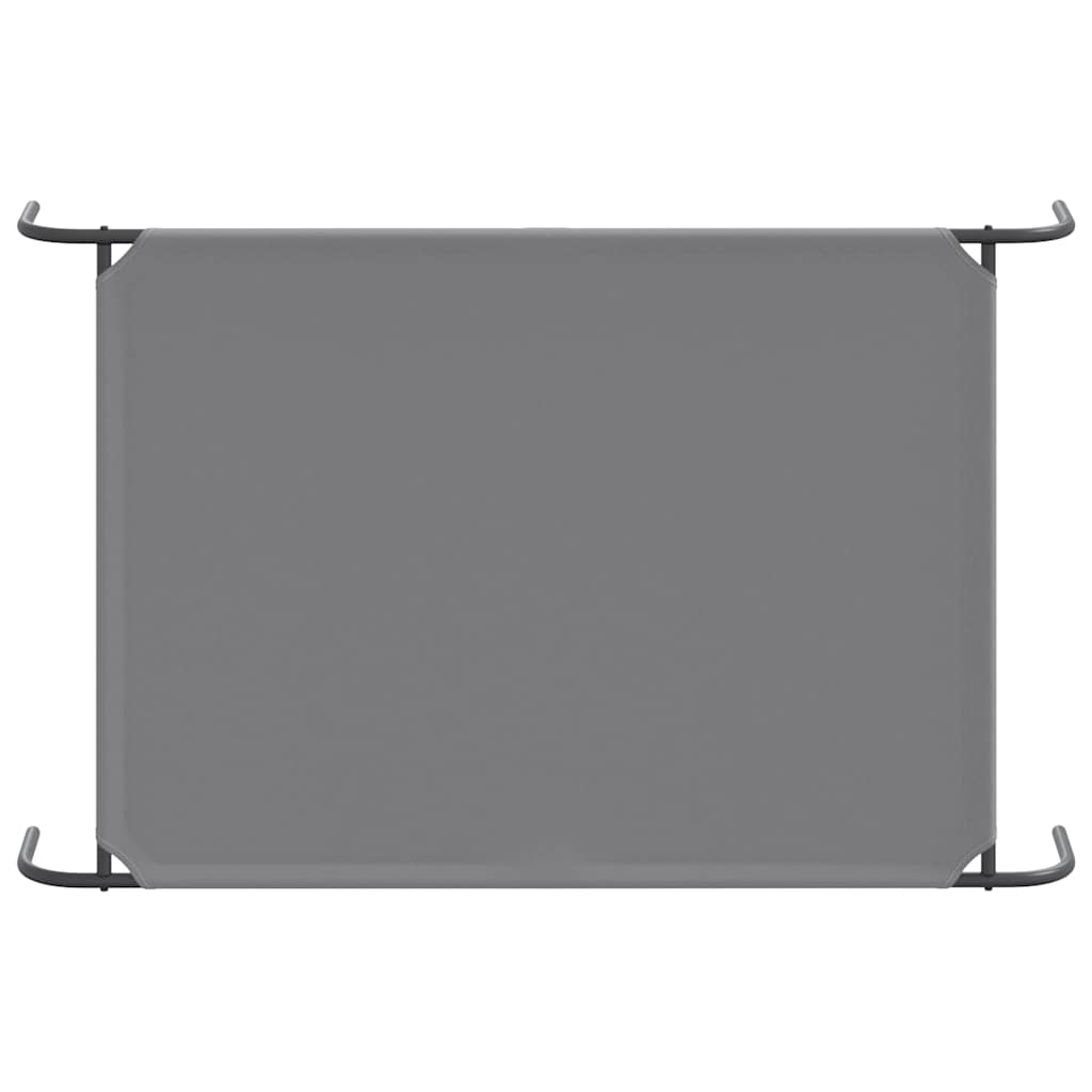 Cama para cães elevada 130x80x20cm tecido oxford e aço cinzento