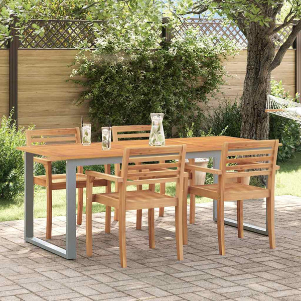 Mesa de Jantar para Jardim Cinzeto 160 x 80 x 75 cm