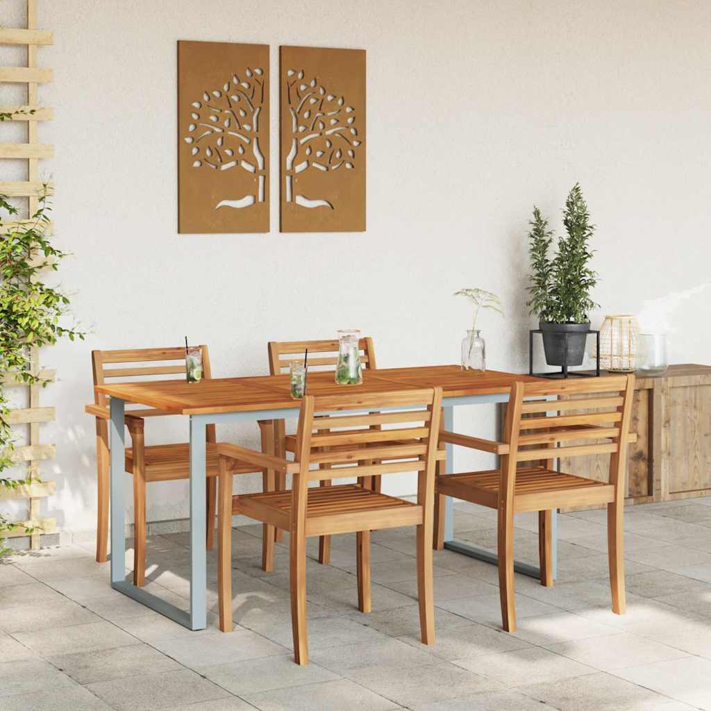 Mesa de Jantar para Jardim Cinzeto 160 x 80 x 75 cm