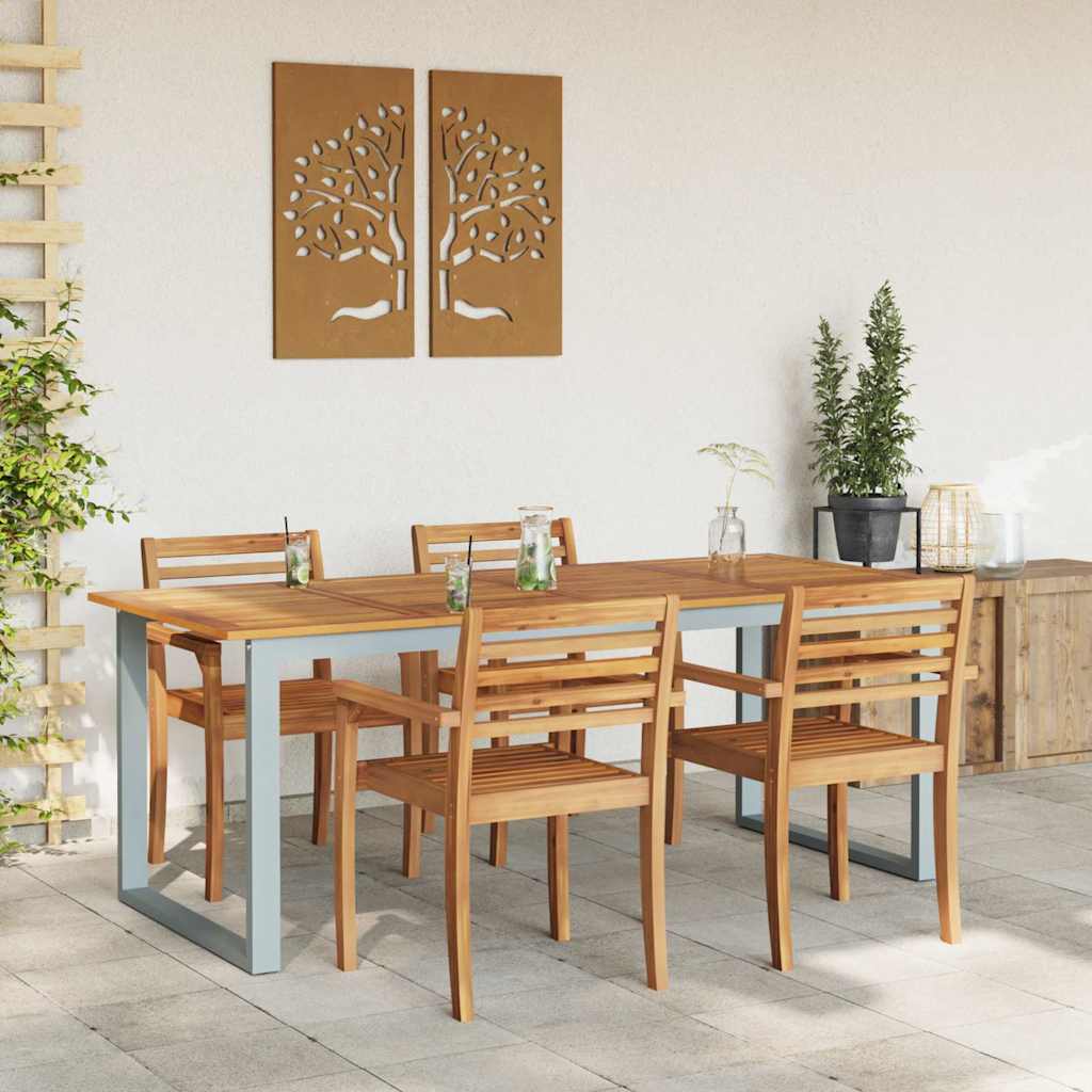Mesa de Jantar para Jardim Cinzeto 200 x 90 x 75 cm